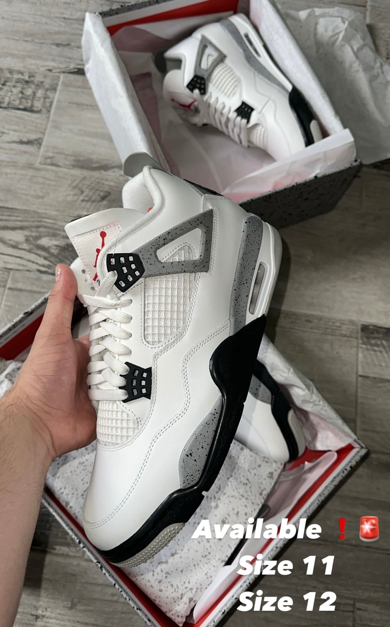 Jordan 4 White Cement