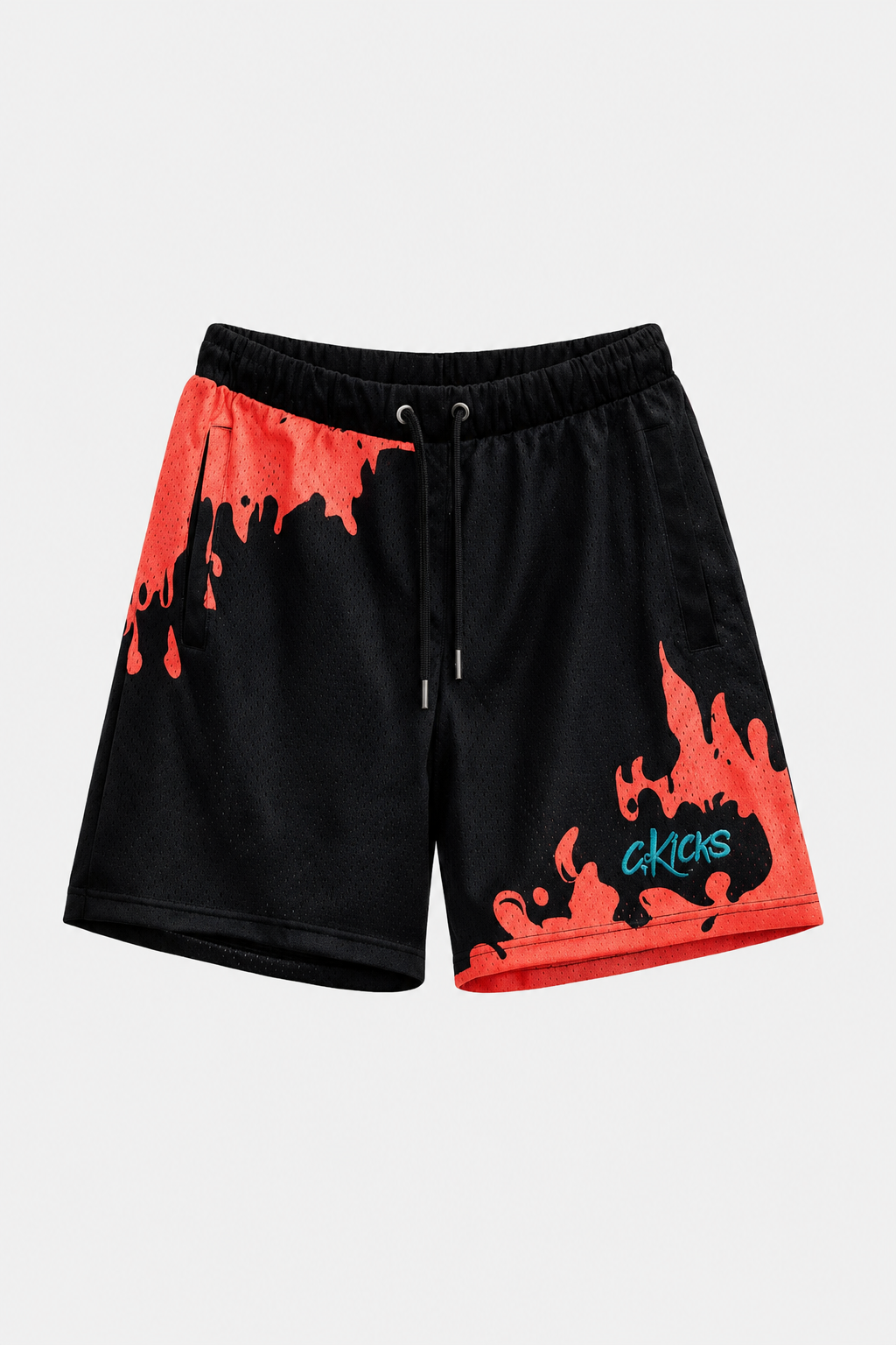 C.Kickss Black Flame Shorts