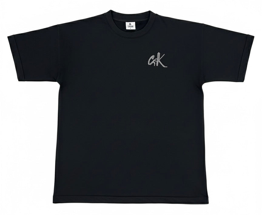 C.K Black Tee Oversized(Rhinestone)