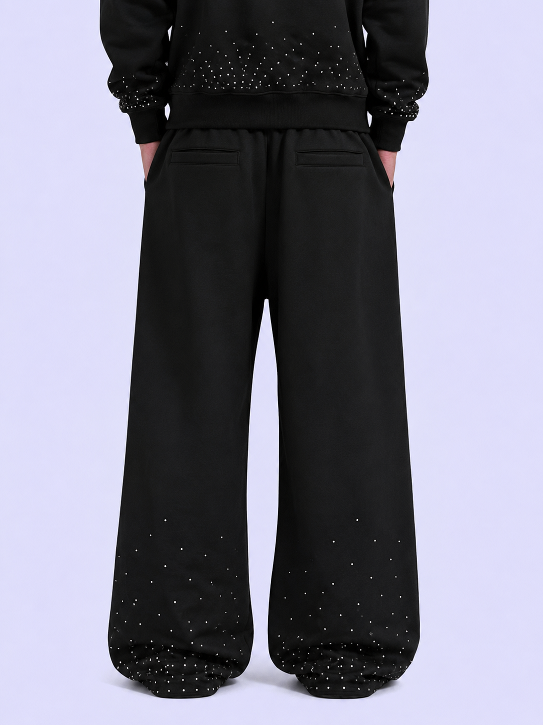 C.kicks Rhinestone Sweatpants