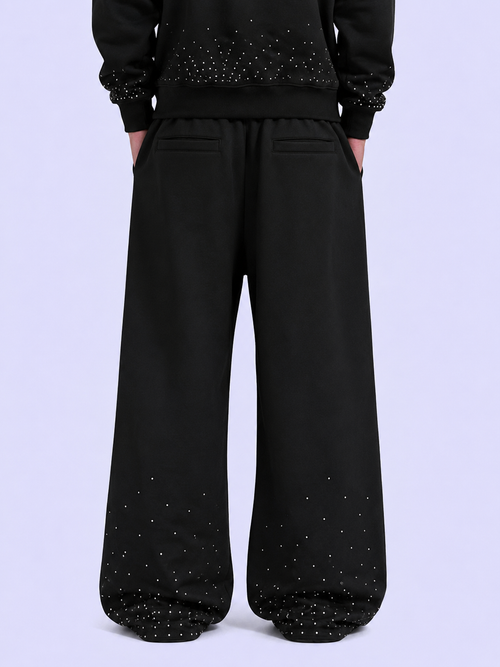 C.kicks Rhinestone Sweatpants