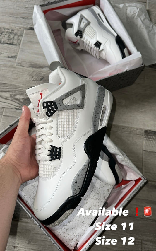 Jordan 4 White Cement