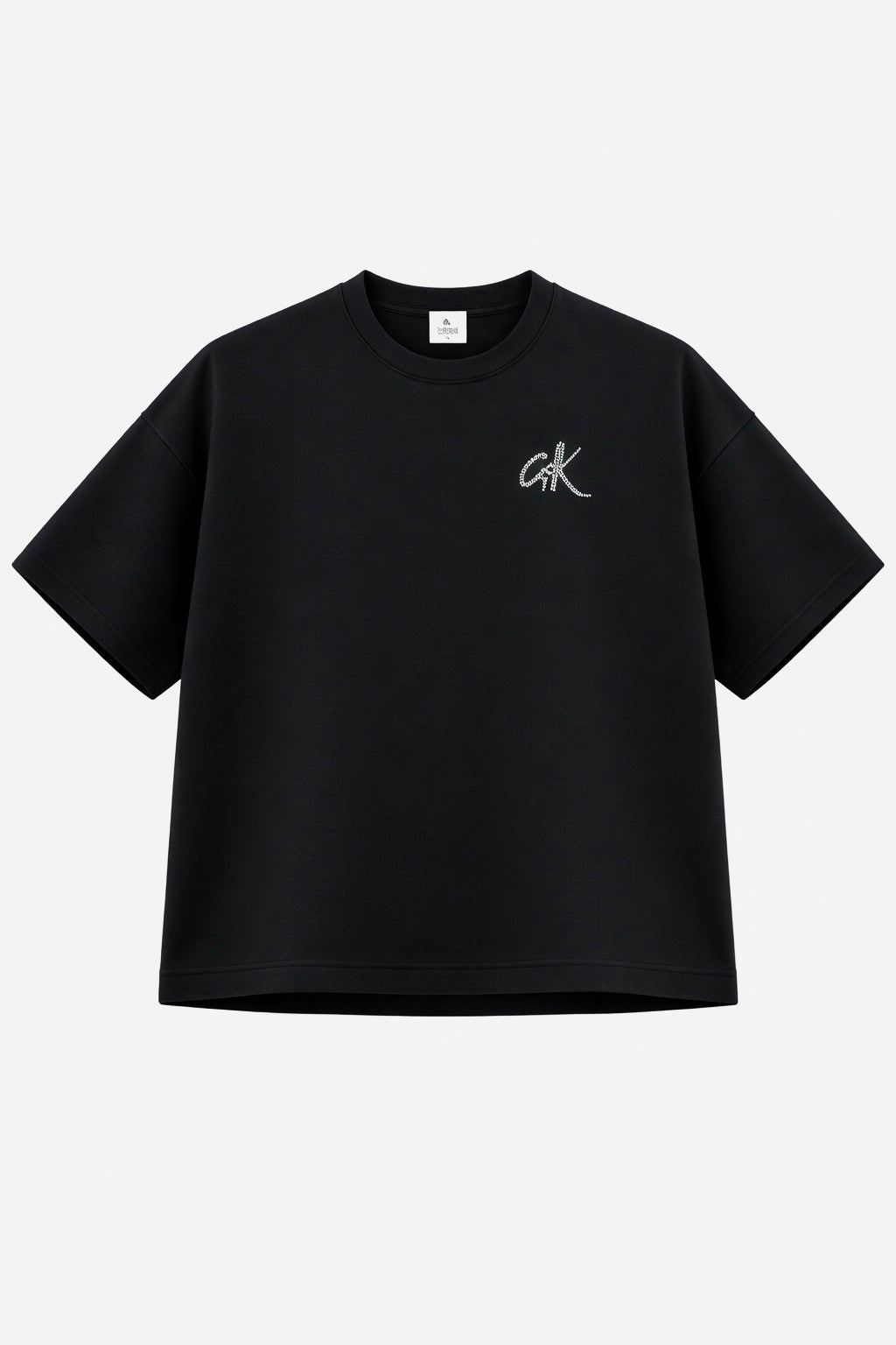 C.K Black Tee Oversized(Rhinestone)