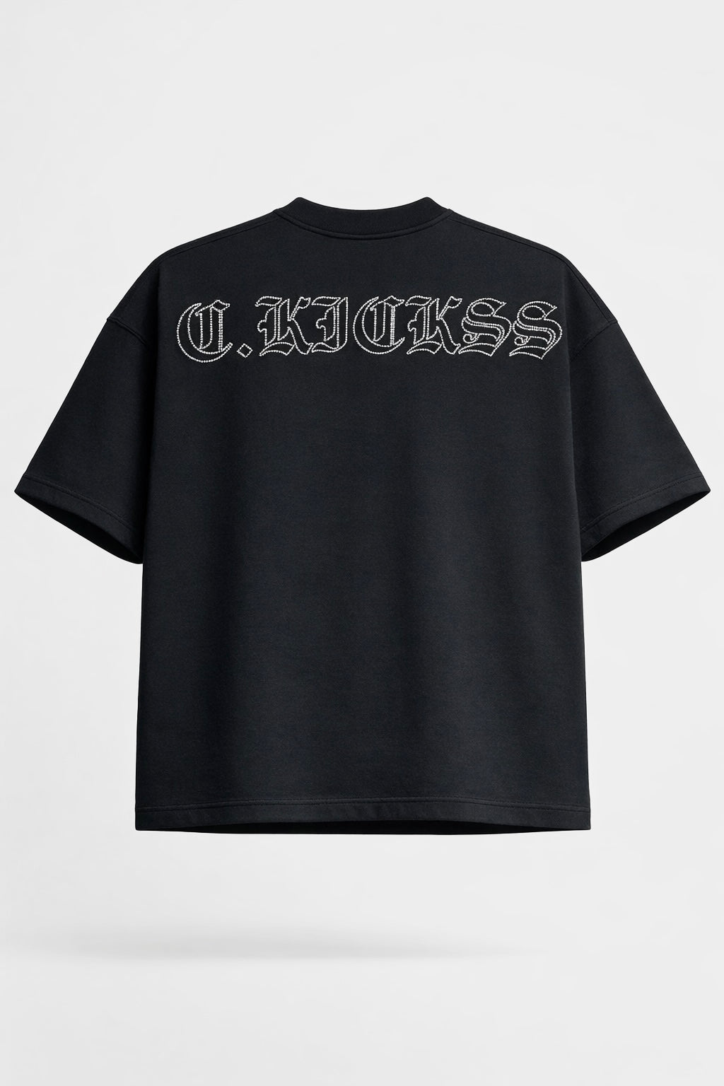 C.K Black Tee Oversized(Rhinestone)