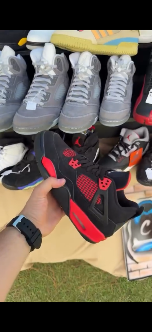 Jordan 4 Retro Red Thunder (GS)